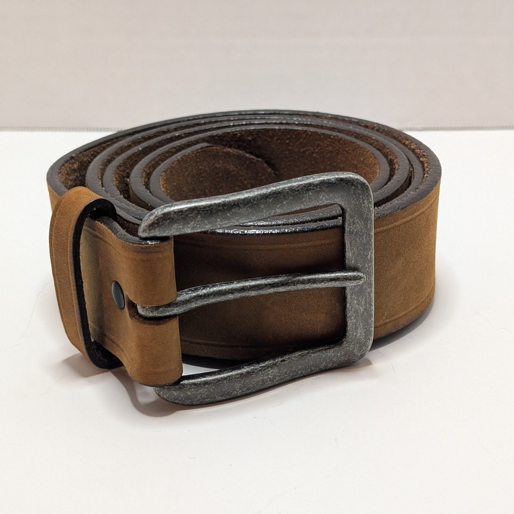 Chippewa Leather Belt Brown Rugged Work Casual Made In USA Mens 46